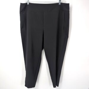 Athleta Endless High Rise Pant Black Stretch Tapered Women's Size 18